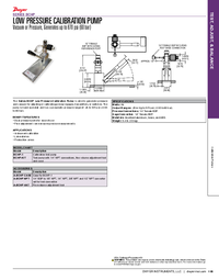 Thumbnail of document Data Sheet - BCHP Low Pressure Calibration Pump